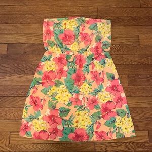 Target Strapless Floral Swim Coverup 🌺